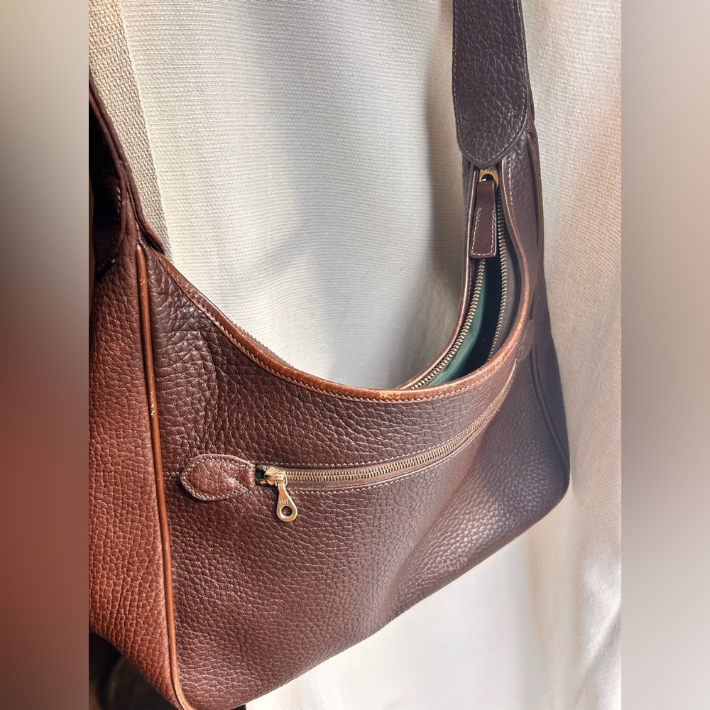 Dooney & Bourke Brown Leather Hobo Bag - Picture 11 of 15